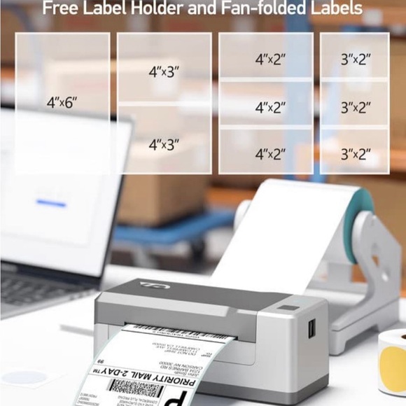 Tordorday Other Tordorday Bluetooth Thermal Label Printer Rh4bt